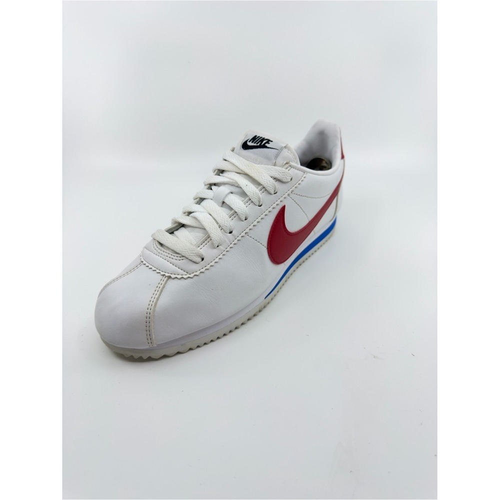 Nike Womens Size 9 White Red Blue Cortez Classic Leather Sneakers 807471-103 - Picture 6 of 10